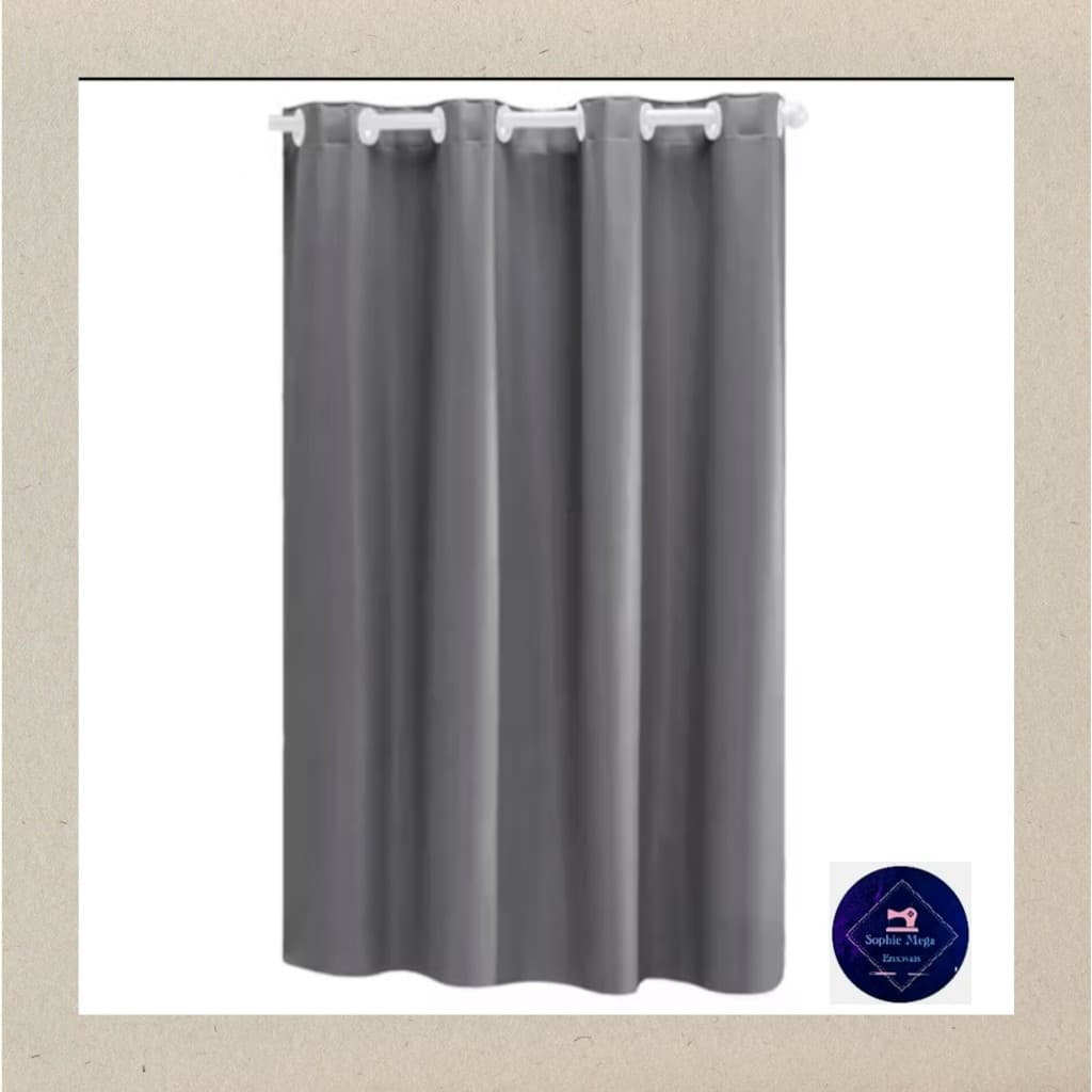 Cortina De Pvc Impermeável Anti-mofo Para Box De Banheiro 1,60 x 1,40 Varias Cores