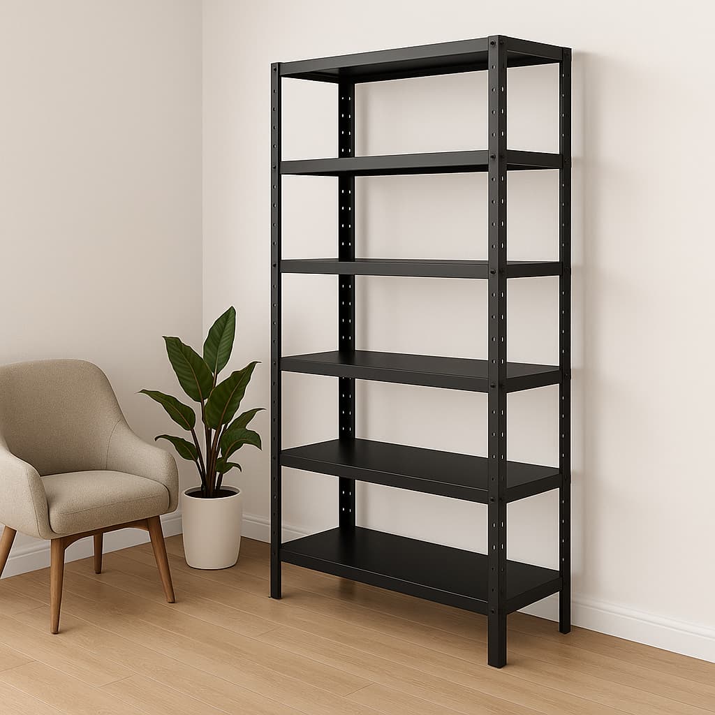 Estante de Aço Multiuso 6 Prateleiras 198x90cm Resistente Organizador para Casa Escritório e Garagem Suporta até 150 kg