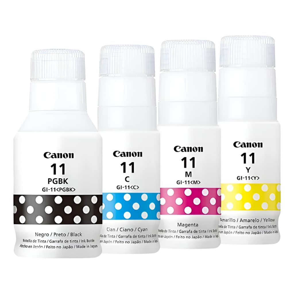 Kit Tinta Original Canon Gi-11 Gi11 G3160 G2160 - 04 Cores Preto- Amarelo -magenta -ciano