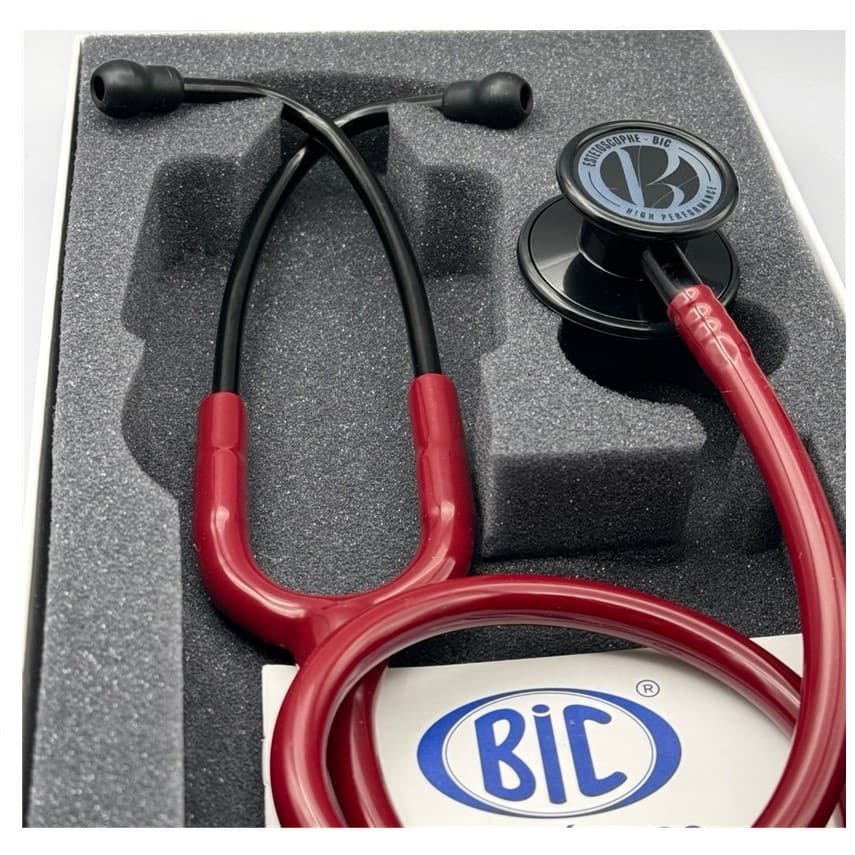 Estetoscópio Bic Eternity Ili Vinho Black Duplo Adulto E Pediatrico Vinho Black