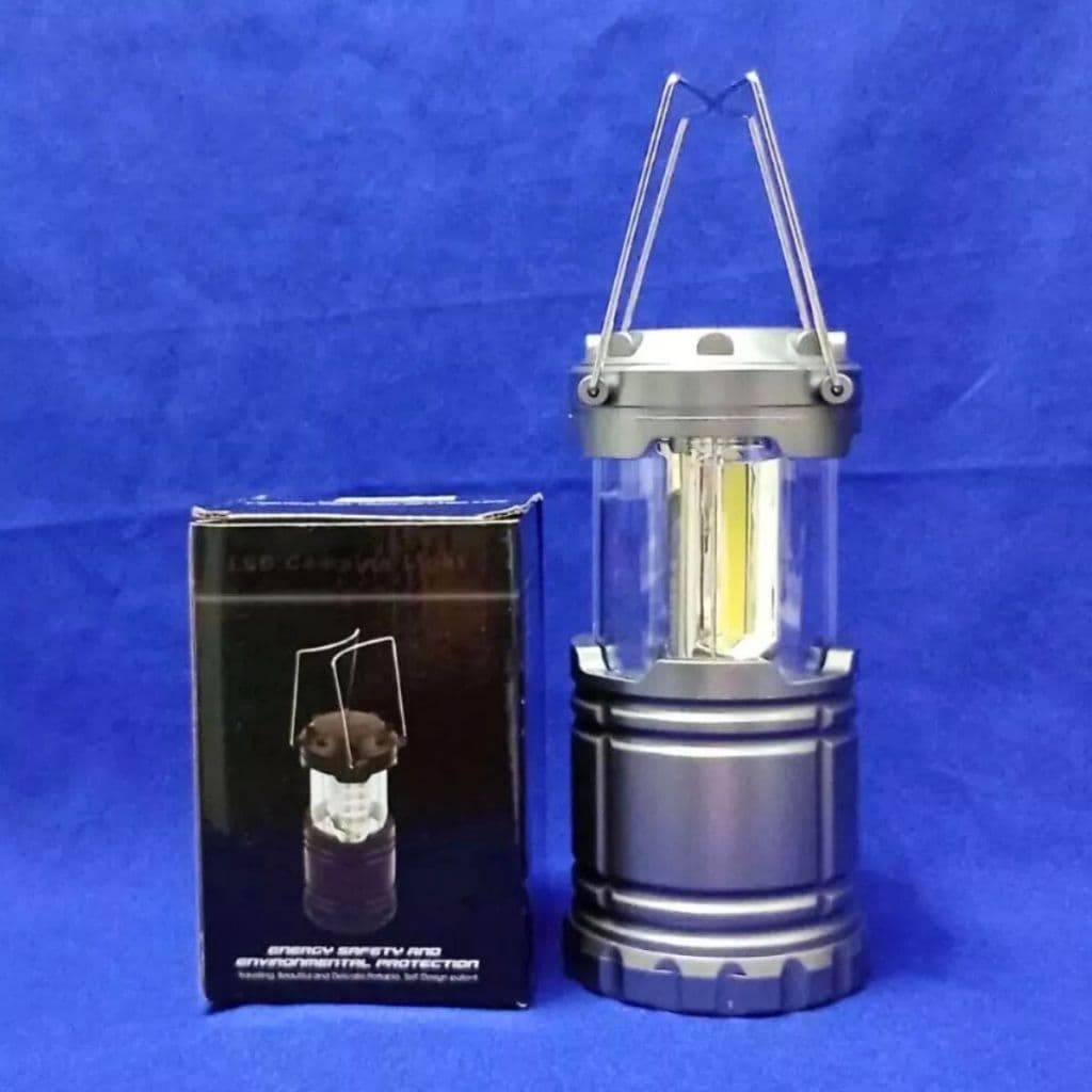 Lampião Luminária Led à pilha Potente Iluminação Resistente Prático Lanterna ideal para Acampamento e Pesca, etc.