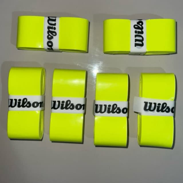 Kit 3 Overgrip Wilson Para Beach Tennis Tênis Padel Pickleball Verde Florescente