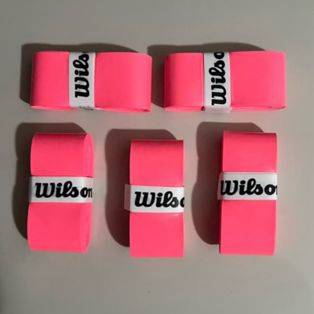 Kit 3 Overgrip Wilson Para Beach Tennis Tênis Padel Pickleball Rosa
