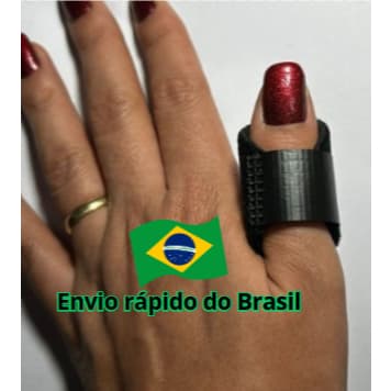 Tala Dedo Mão Mínimo e Polegar Proteção Ajustavel Gatilho Ortopédica Imobilizador Fratura Luxação Ortese