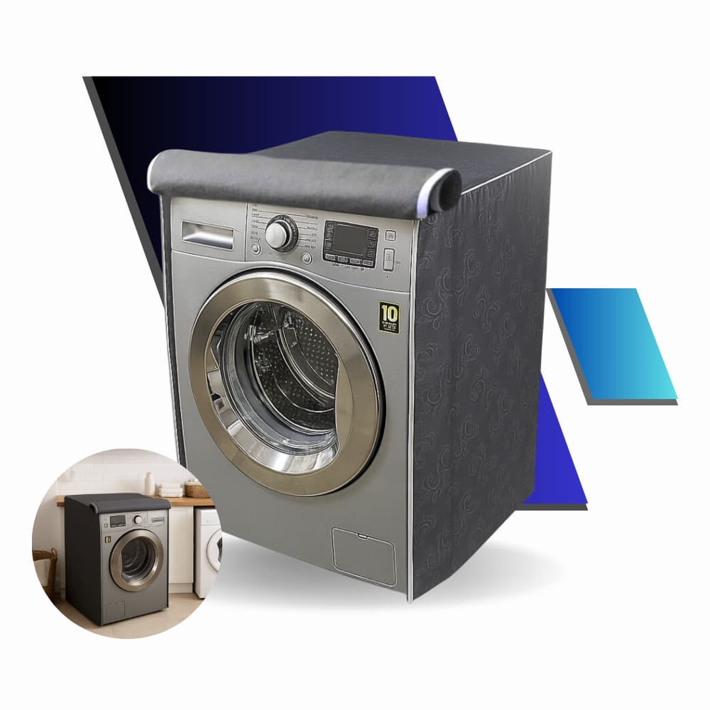 Capa Maquina Lava e Seca Frontal Impermeável Vários Tamanhos Florida Flanelada 6kg, 7kg, 9kg, 10kg, 11kg, 12kg e 13kg