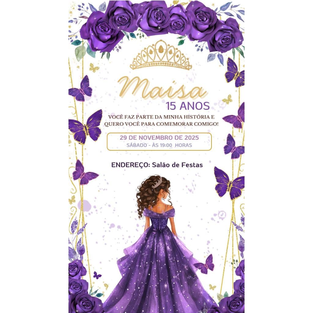 Convite 15 anos Aniversário Personalizado impresso