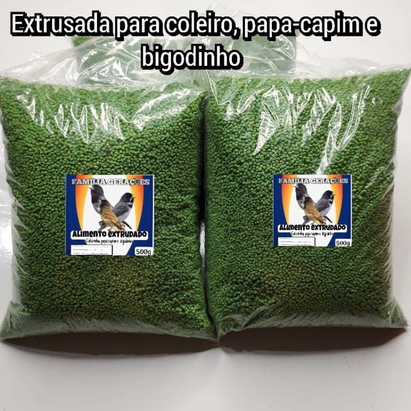 Extrusada Coleiro, Caboclinho, Bigodinho e Papa-Capim (500g)