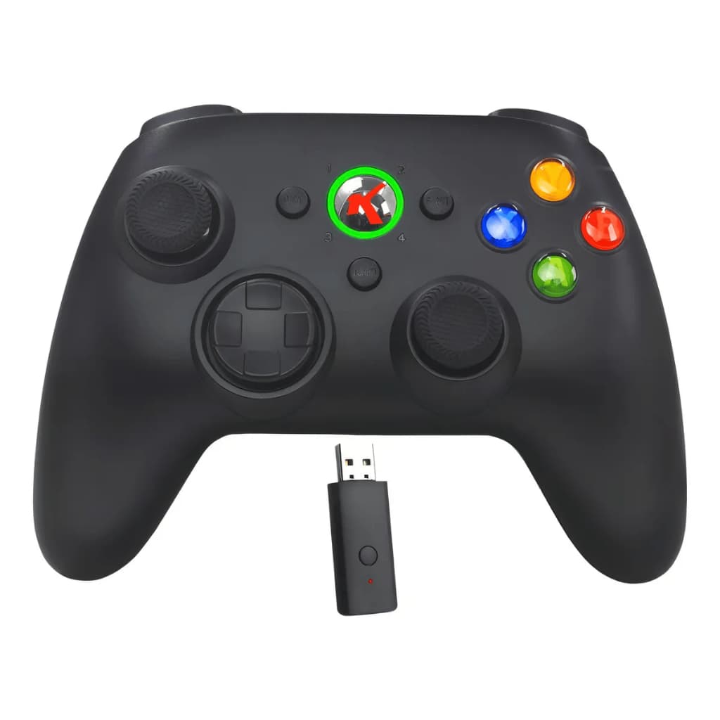 Controle Sem Fio Recarregável para Xbox 360 e Computador com Joystick Manete