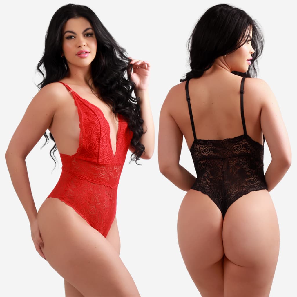 Body De Renda Lingerie Luxo Noite Feminina Com Forro De Algodao Verao