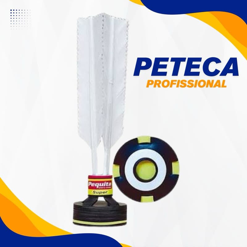Kit 2 Peteca Super Pequita Oficial Peteca Profissional Esportiva Branca
