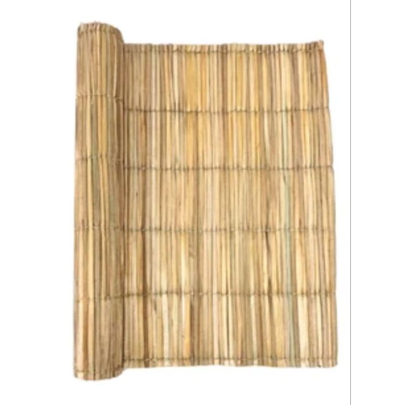 3,00x1,00 ESTEIRA DE PALHA DE TABOA GROSSA | NATURAL, DECORATIVA, IDEAL PARA PERGOLADOS, PRAIA E USO RELIGIOSO