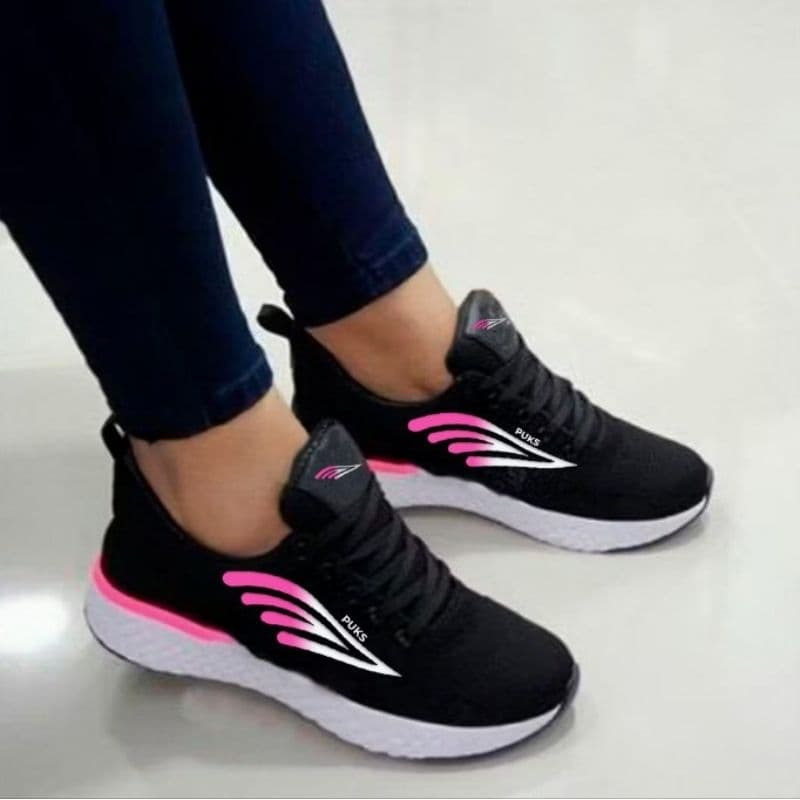 Tênis Esportivo Feminino leve e confortável adulto na promoção casual e esportivo caminhada academia,