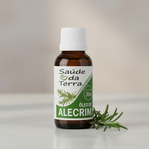 Óleo de Alecrim 30ml Estímulo Vitalidade e Cuidado Natural para Pele e Cabelos