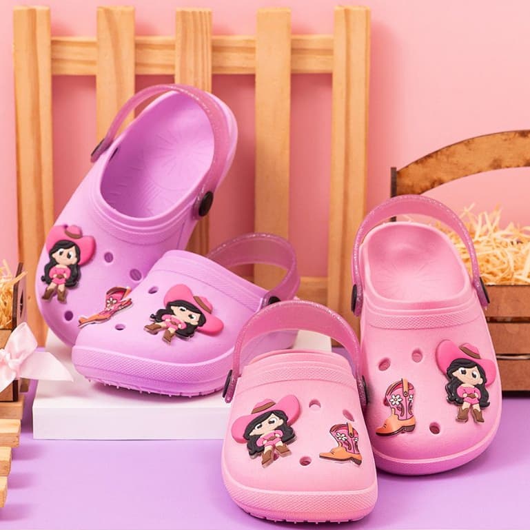 Sandália Infantil Menina Ana Castela Boiadeirinha Meiga Divertida Country Fazendinha Promoção