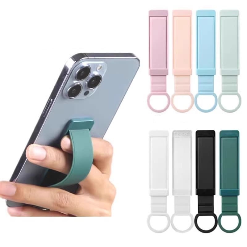 Suporte Do Telefone Móvel De Volta Multifuncional Push Pull Com Argola