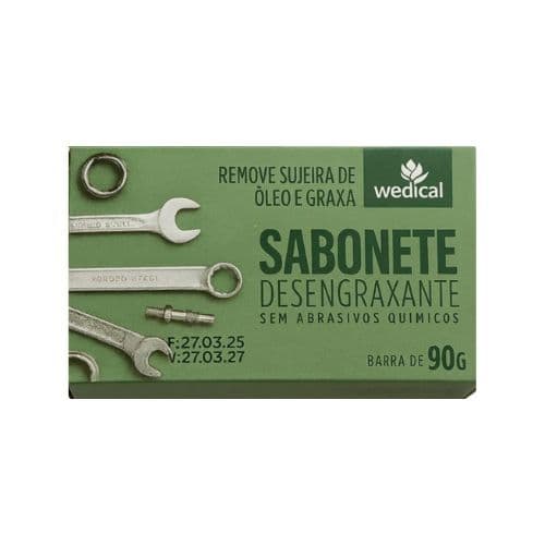 SABONETE DESENGRAXANTE 90G - Remove Sujeira Óleo e Graxa - WEDICAL