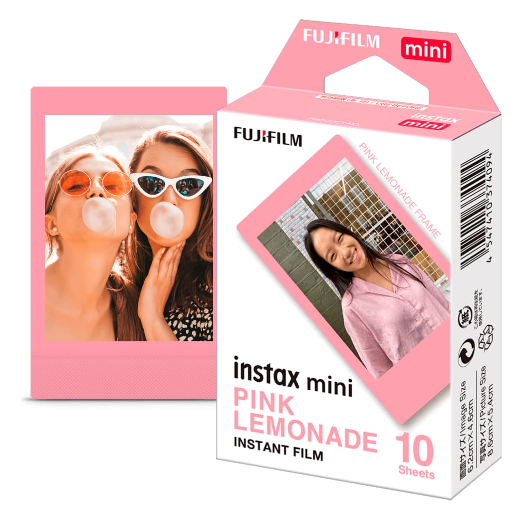 Filme Fotográfico Fujifilm Pink Lemonade Para Instax Mini - 10 Fotos