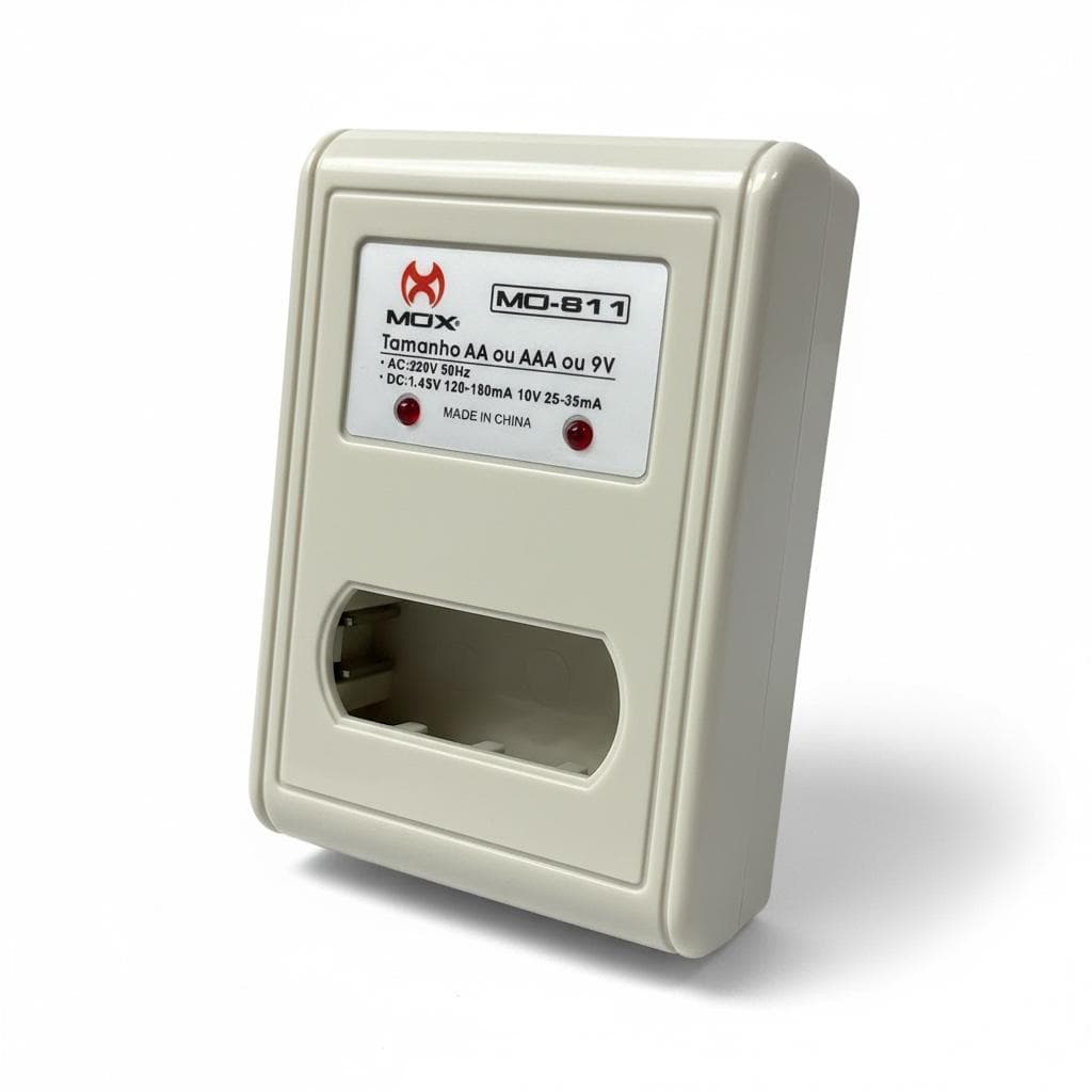 Carregador Pilha Bateria Aa/aaa/9v Recarregável