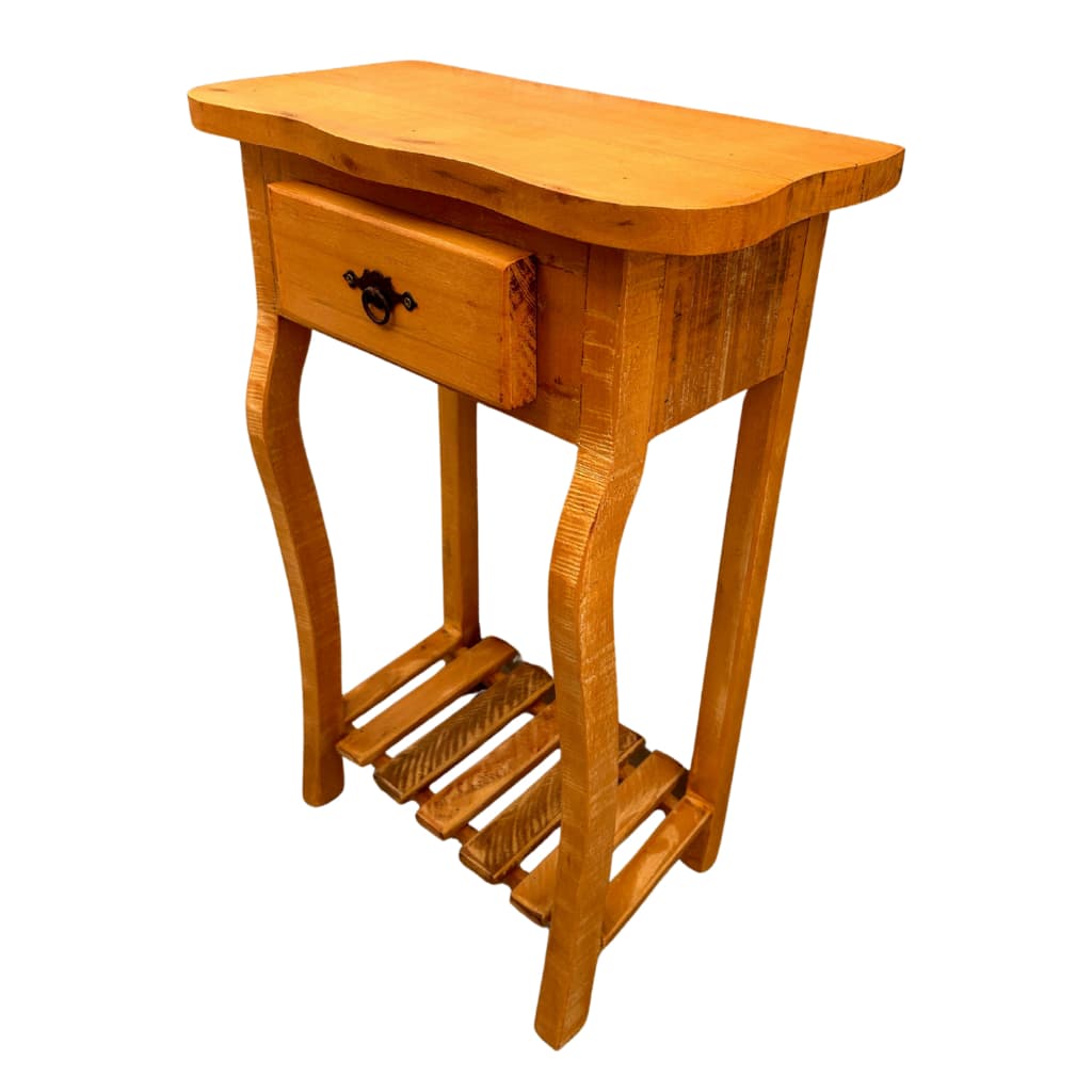 Aparador Madeira Rústico Gaveta E Prateleira Artesanal Mesa Madeira Já Vai Montada