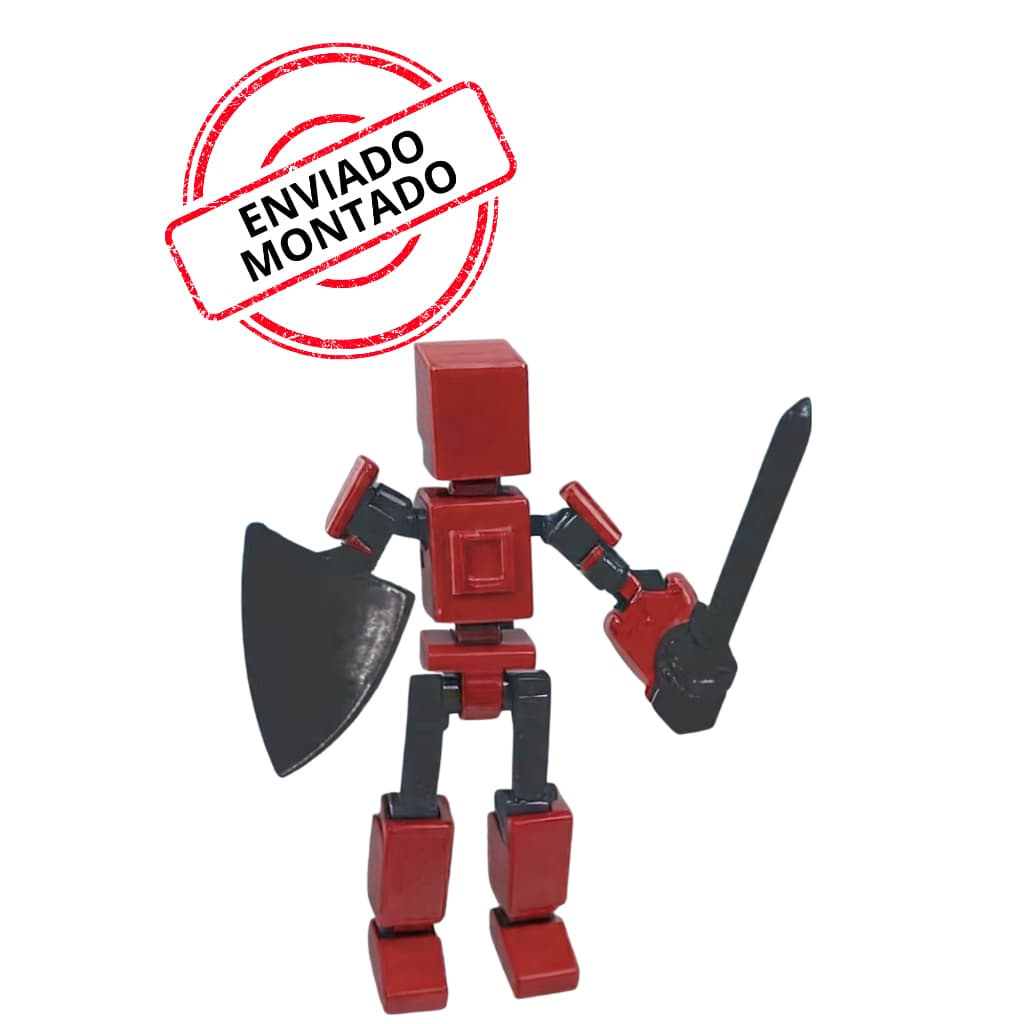 Boneco mini Dummy 13 totalmente articulado ENVIADO MONTADO, brinquedo com varias cores educativo 3D