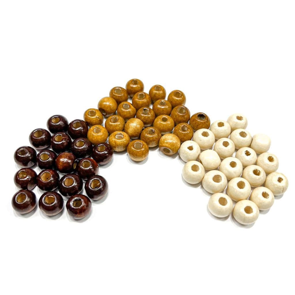 Bolinha De Madeira Para Artesanato - 110pçs - 10mm - Miçanga