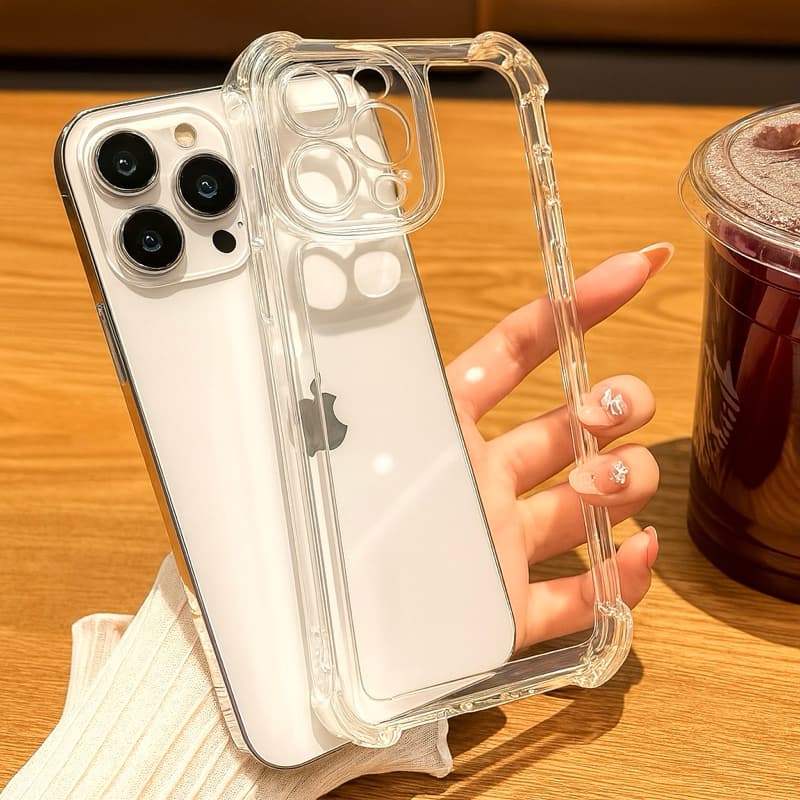 Kit2 Capinha Iphone Transparente Anti Impacto Tpu  Para IPhone 11 12 13 14 15 16 17 pro max plus