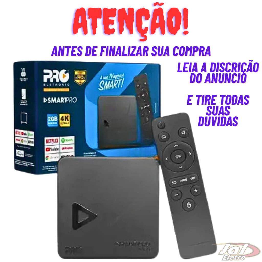 Smart Box Tv Proeletronic Prosb-3000 3 Geração 2GB/16