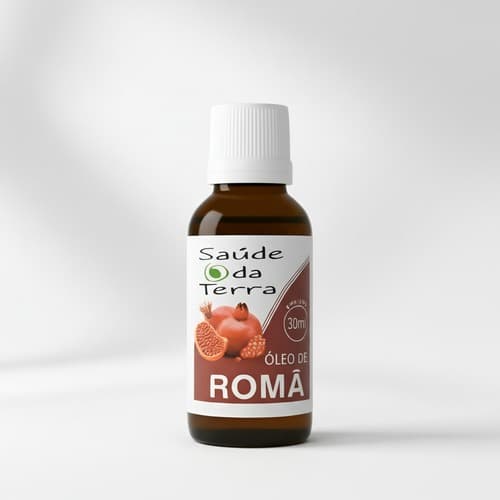 Óleo de Romã 30ml Antioxidante Poderoso Hidratação e Rejuvenescimento para Pele e Cabelos