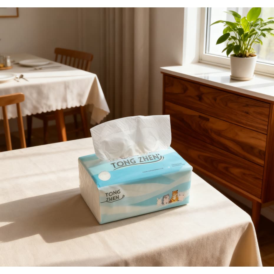 Lenços de Papel Descartável Macios Versáteis 5 Camadas - 400 Unidades