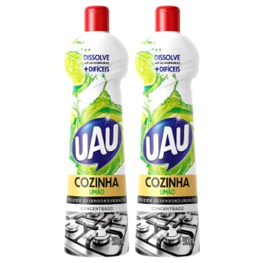 Kit 2un Multiuso 500ml Limão Siciliano Uau Superfícies e Utensílios