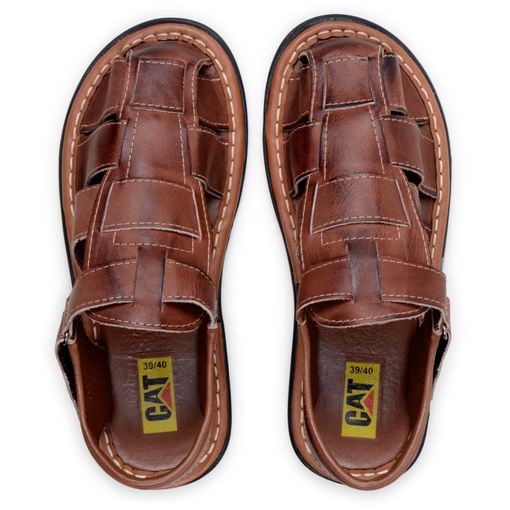 Sandalia Percata Papete Masculino Couro Legitimo Masculino