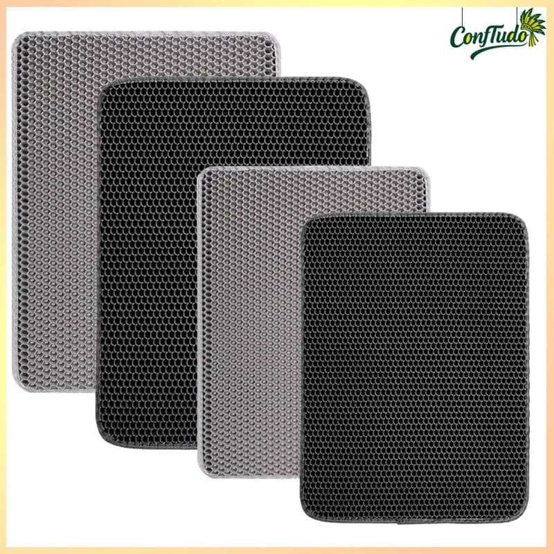78 X 62cm Tapete higiênico para gato super espesso e super resistente,EVA, em vários tamanhos - Tapete coletor de areia