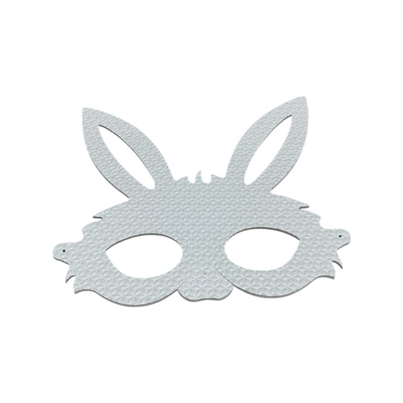 Máscara De Eva Coelho Páscoa Branco Lembrancinha Festa Eventos Com Elásticos