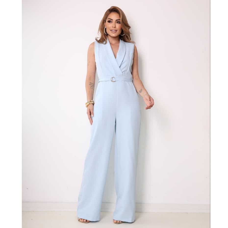 Macacão Alfaiataria Lançamento Moda Feminina COD 176