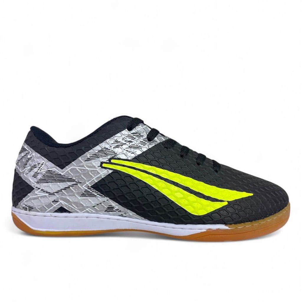 CHUTEIRA TENIS FUTSAL PEN PTO/VERDE QUADRA SALAO ESPORTE FUTEBOL