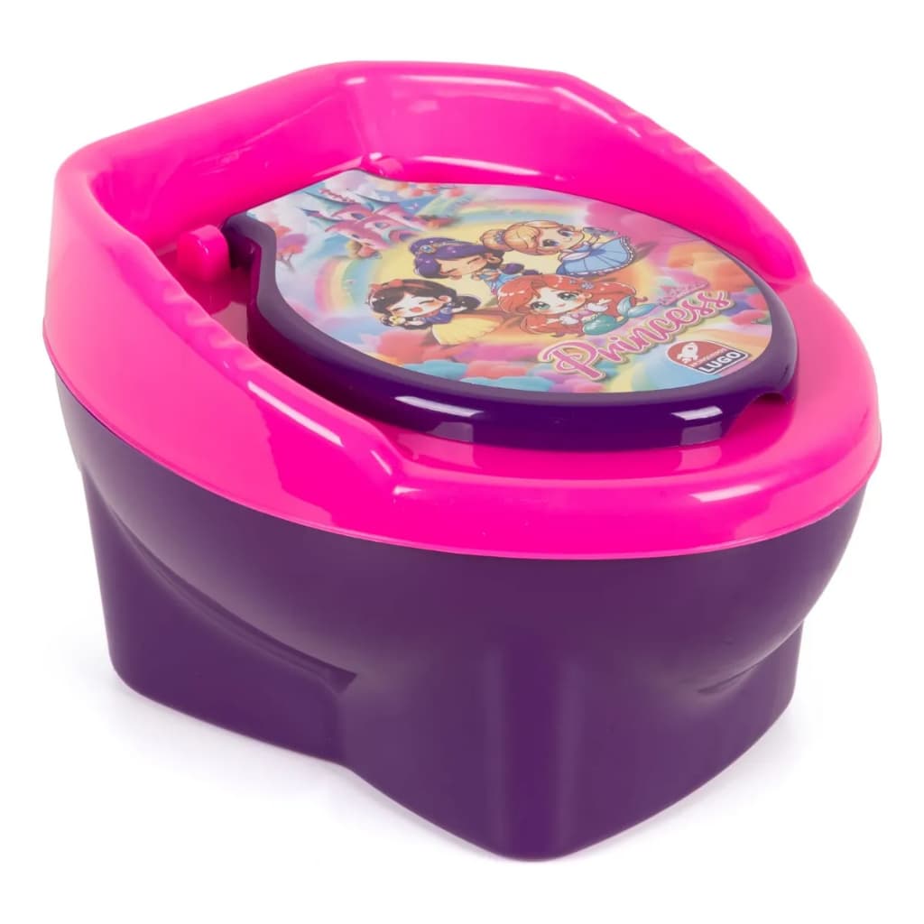 Troninho Infantil Penico Princesa Desfralde Assento Anatômico e Base Antipingos