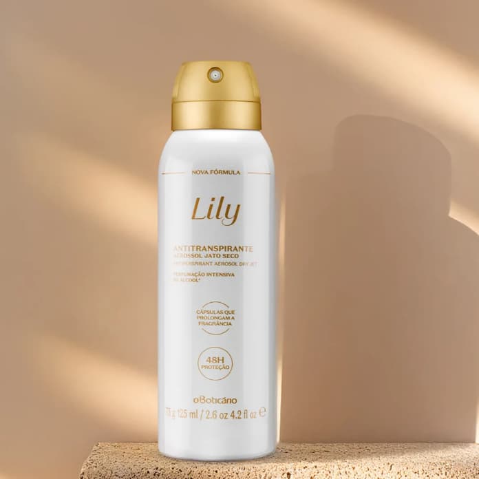 Desodorante Antitranspirante Aerosol Lily 75g/125ml - PRODUTO ORIGINAL