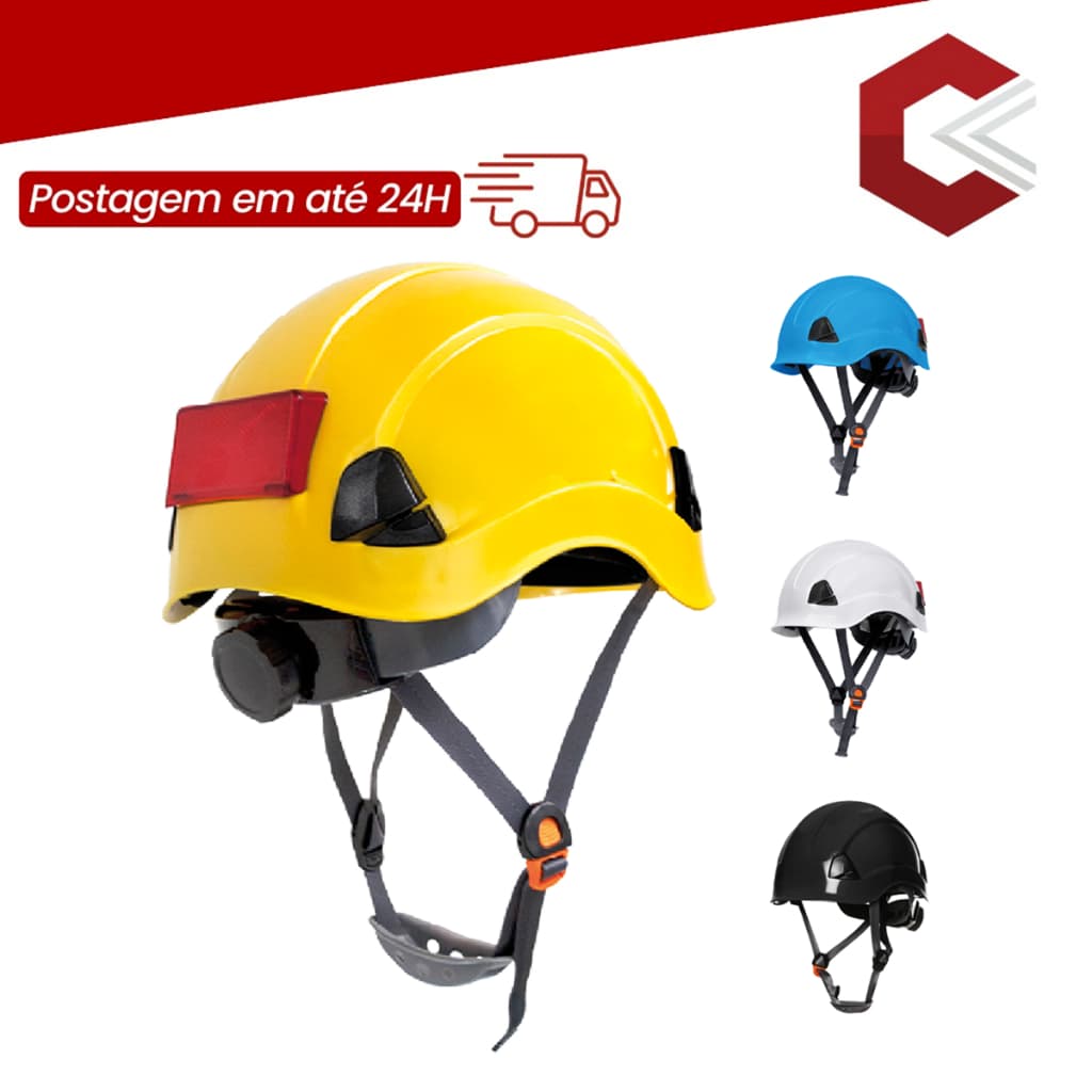 Capacete De Proteção P/ Trabalho Em Altura Steelflex Falcon