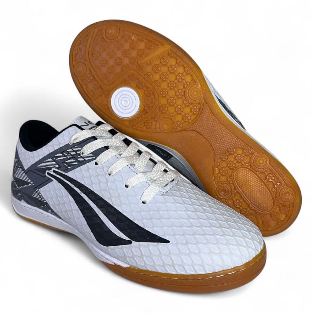 CHUTEIRA TENIS FUTSAL PEN BRANCA QUADRA SALAO FUTEBOL COSTURADA