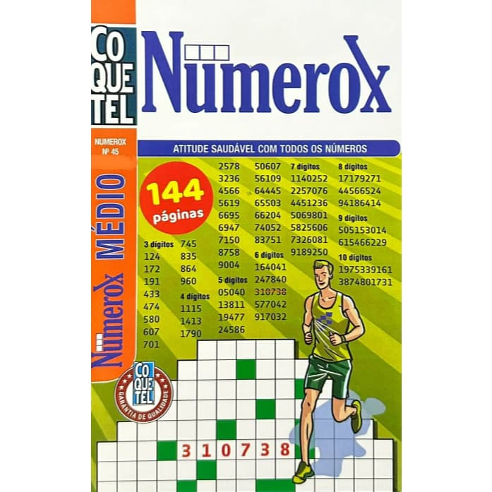 Livro Coquetel Numerox - Nível Médio: N° 45 (novo)