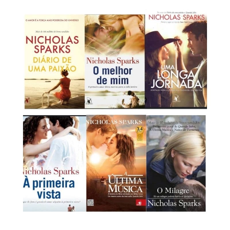 Livros - Nicholas Sparks - O milagre - A escolha - Querido John
