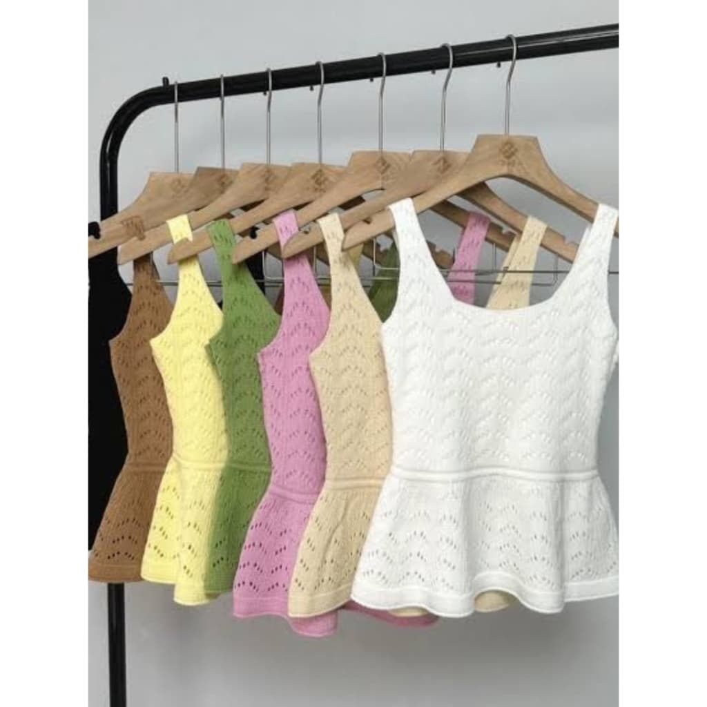 Bata Rendada Blusa Feminina Babado Regata Blusinha Tricot Verão Modal Peplum Rodadinha Copa Brasil