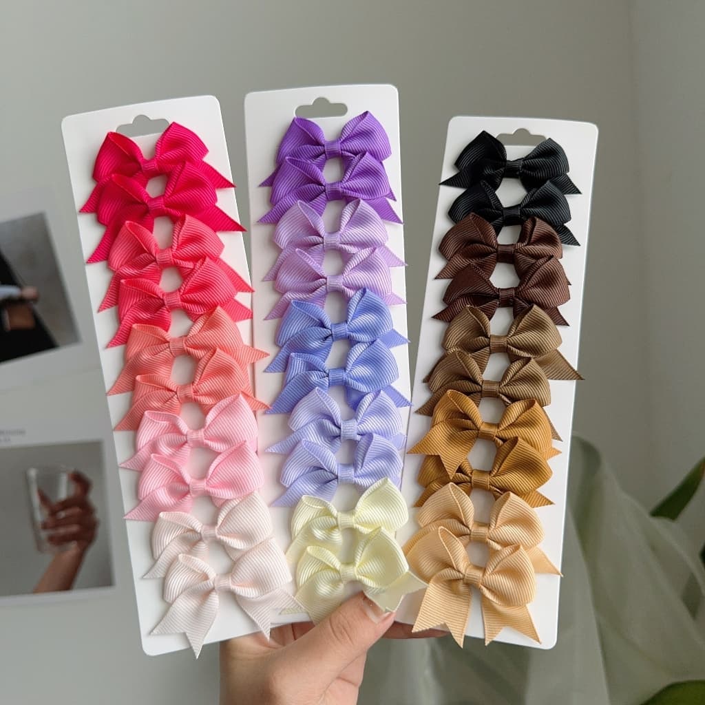 kit 10 Lacinho para Cabelo Bebe e Criança Bico de Pato 025-060