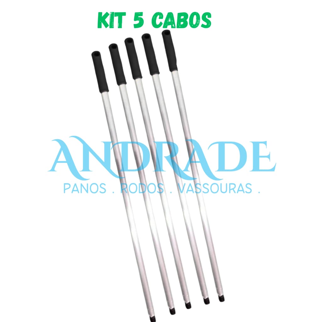 KIT CABOS ALUMINIOS 1,25 MTS P-RODOS E VASSOURAS