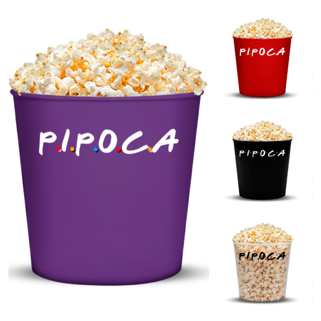 Balde de Pipoca ECO 3,5L P.I.P.O.C.A
