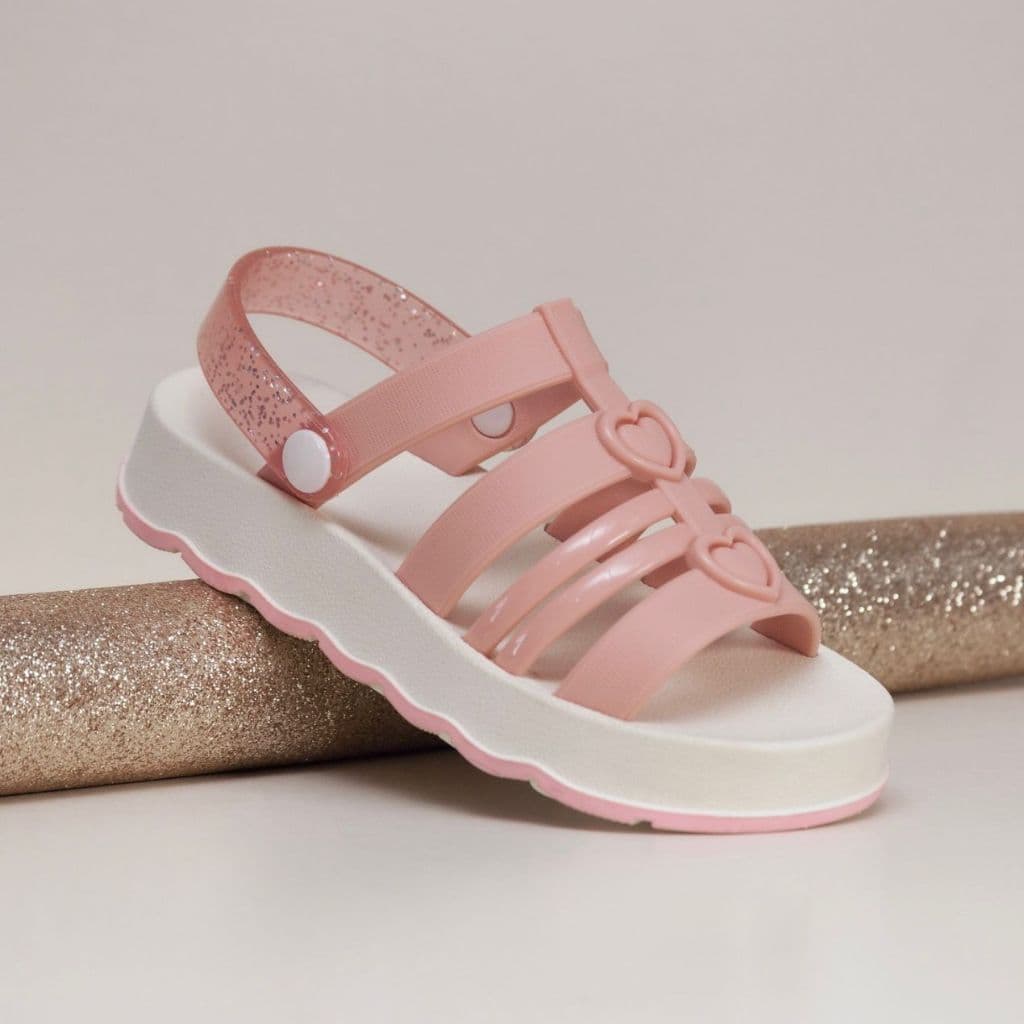 Sandália Menina Infantil Juvenil Blogueirinha – Leve, Macia e Super Estilosa (Numeração 27 ao 34)