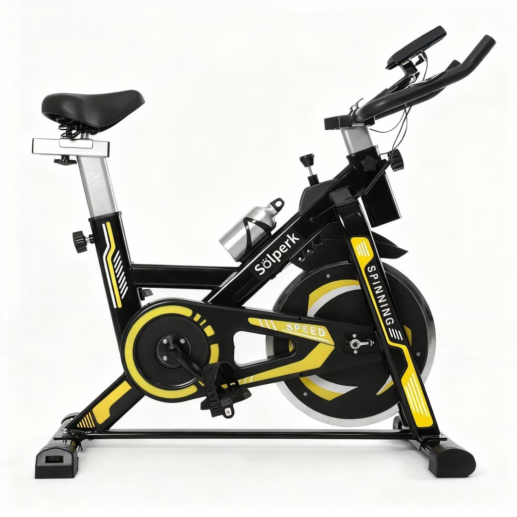 Bicicleta Ergometrica Spinning Com Roda De Inércia Para Fitness Profissional e Treino Esportivo