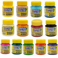 TINTA GUACHE 15 ML - CORES VARIADAS - ACRILEX