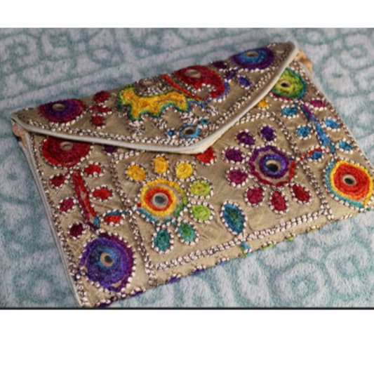Bolsa Indiana bordada  - Carteira - Porta celular - variadas