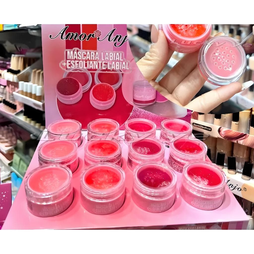 Esfoliante Labial Mascara Amor Anjo - Remove Pele Morta & Hidrata Labios Secos Instantaneamente! AM-AE002